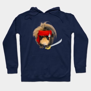 Very cute pirate guinea pig with sword Hoodie